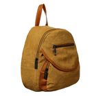 Рюкзак молодёжный на молнии, 1 отдел, 4 наружных кармана, коричневый - Фото 2