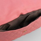 Сумка женская, 3 отдела на клапане, регулируемый ремень, цвет розовый - Фото 6