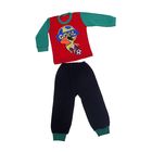 Пижама для мальчика, рост 86 см, цвет красный (арт. Пж-524/А-04_М) - Фото 1