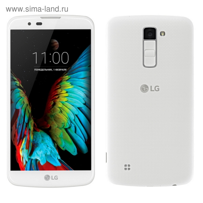 Смартфон LG K10 LTE K430ds 16Gb белый - Фото 1