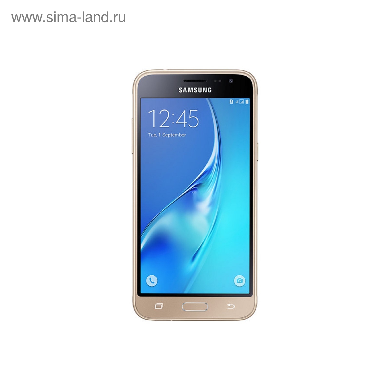 Смартфон Samsung Galaxy J3 (2016) SM-J320F 8Gb золотистый (1498923) -  Купить по цене от 8 876.14 руб. | Интернет магазин SIMA-LAND.RU