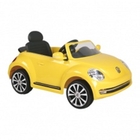 Электромобиль Volkswagen Beetle, цвет желтый - Фото 1
