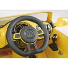 Электромобиль Volkswagen Beetle, цвет желтый - Фото 4