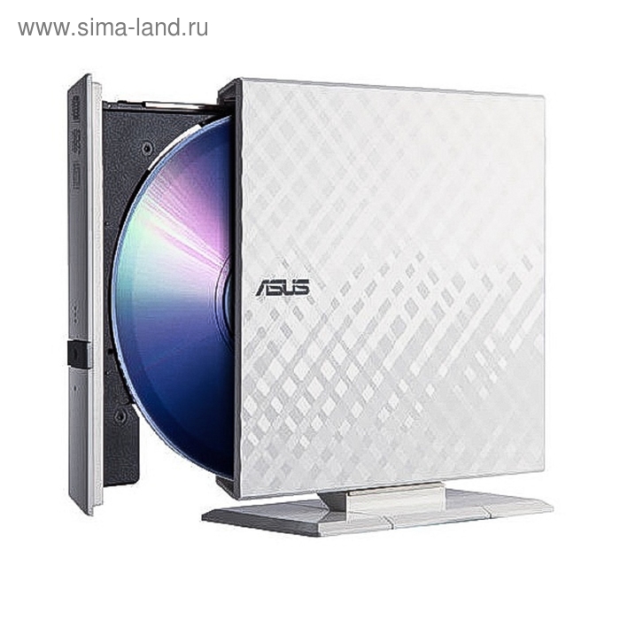 Привод DVD-RW Asus SDRW-08D2S-U белый USB внешний RTL - Фото 1