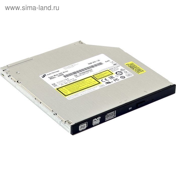 Привод DVD-RW LG GUB0N черный SATA ultra slim внутренний oem - Фото 1