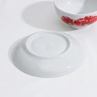 Сервиз чайный Дулевский фарфор «Дачный. Маки», 14 предметов: чашки 6 шт., блюдце 6 шт., чайник, сахарница, белый - Фото 8