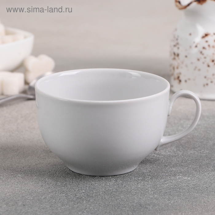 Чашка чайная фарфоровая «Янтарь», 210 мл, d=8,3 см - Фото 1