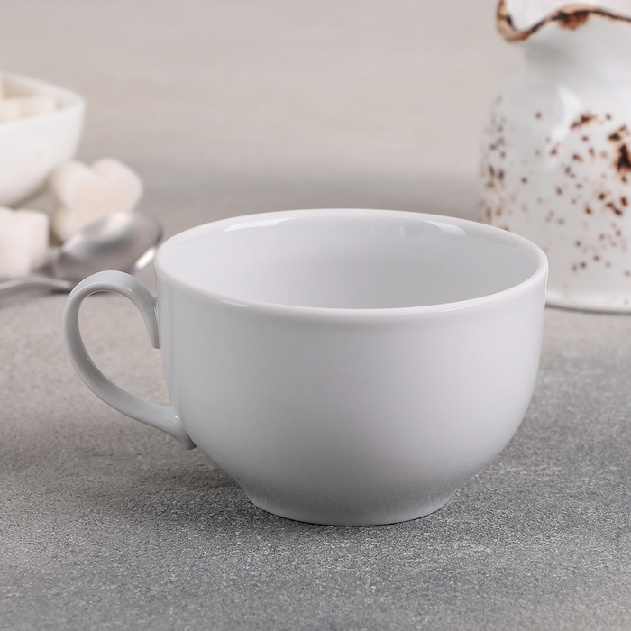 Чашка чайная фарфоровая «Янтарь», 210 мл, d=8,3 см - фото 1908275330