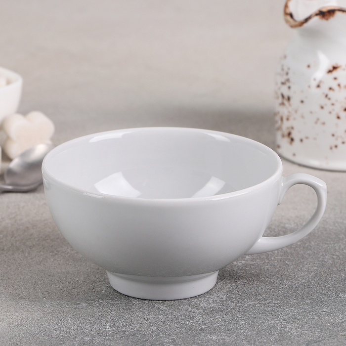 Чашка чайная фарфоровая «Рубин», 220 мл, d=10,2 см - фото 1908275331