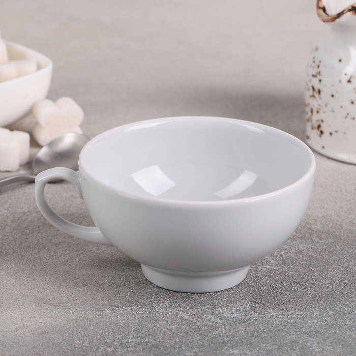 Чашка чайная фарфоровая «Рубин», 220 мл, d=10,2 см - фото 1908275332