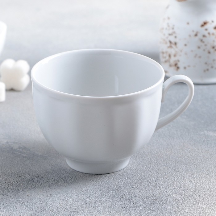 Чашка чайная фарфоровая «Гранатовый», 250 мл, d=9,2 см - фото 1908275333