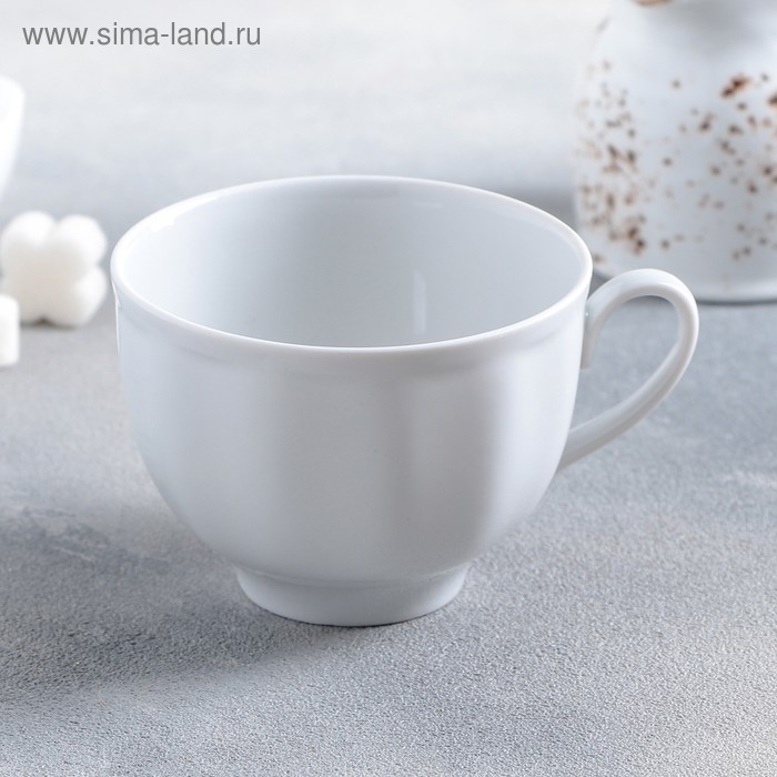 Чашка чайная фарфоровая «Гранатовый», 250 мл, d=9,2 см - Фото 1