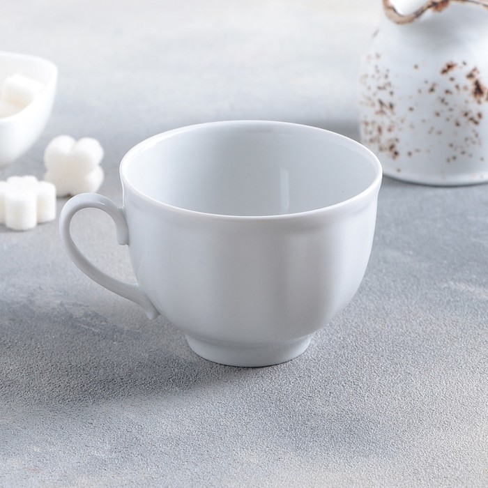 Чашка чайная фарфоровая «Гранатовый», 250 мл, d=9,2 см - фото 1908275334