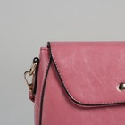Сумка женская на молнии, отдел с перегородкой, наружный карман, регулируемый ремень, цвет розовый - Фото 4