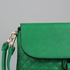 Сумка женская, отдел на молнии, наружный карман, регулируемый ремень, цвет зелёный - Фото 4
