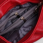 Сумка женская, отдел на молнии, наружный карман, регулируемый ремень, цвет красный - Фото 5