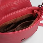 Сумка женская на молнии, отдел с перегородкой, наружный карман, регулируемый ремень, цвет розовый - Фото 5