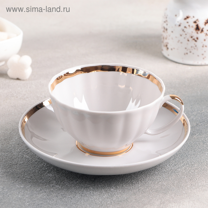 Чашка чайная «Московский», 275 мл, с блюдцем - Фото 1