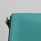 Сумка женская, отдел на молнии, наружный карман, регулируемый ремень, цвет зелёный - Фото 4