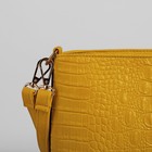 Сумка женская на молнии, 1 отдел с перегородкой, 1 наружный карман, регулируемый ремень, жёлтая - Фото 4