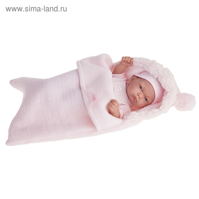 Кукла-младенец «Карла» в розовом конверте - Фото 1