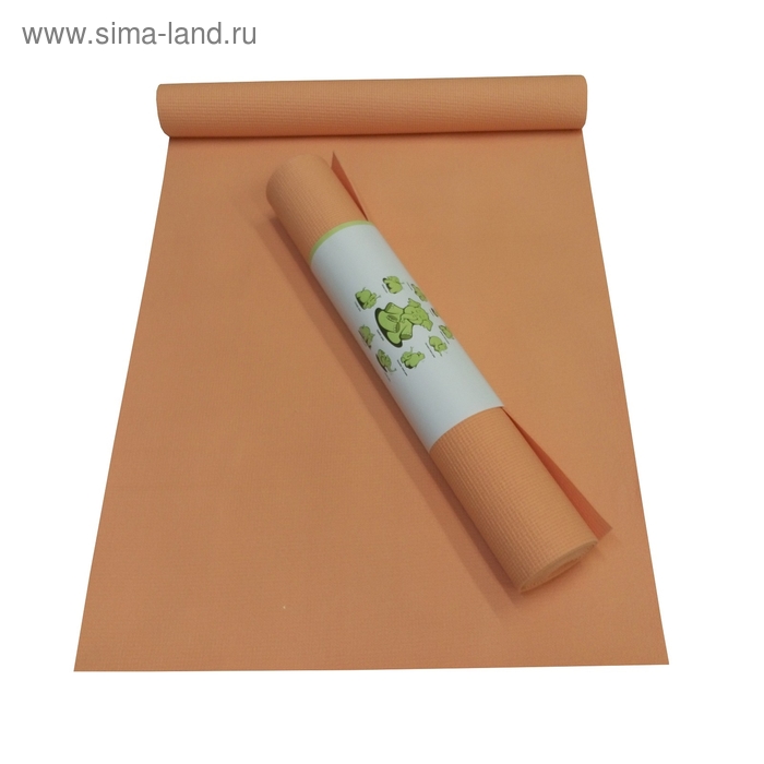 Коврик для Йоги "PUNA" 173см х 60см 3мм оранжевый - Фото 1
