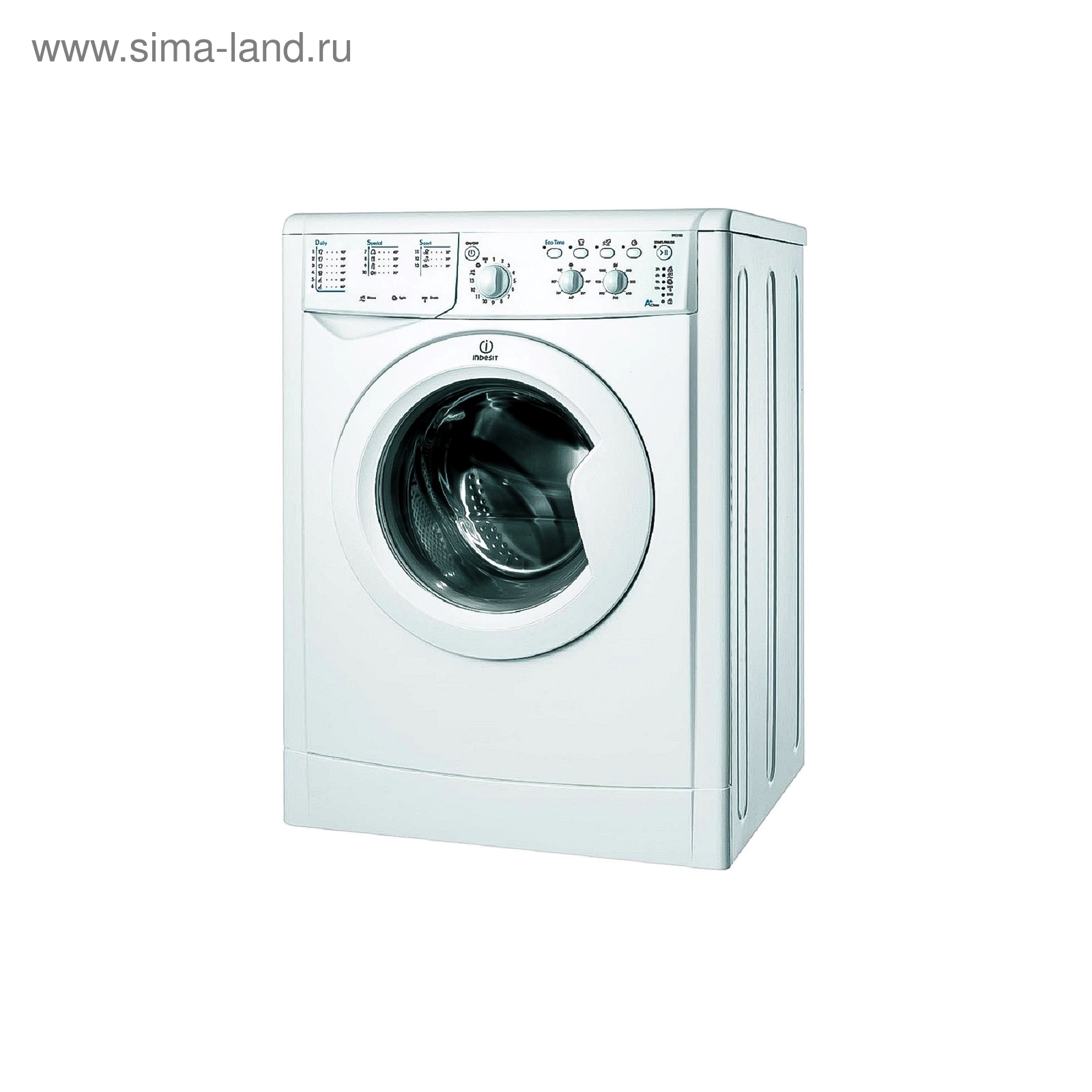 Стиральная машина Indesit IWSC 5105 (CIS), класс A, 1000 об/мин, 5 кг, белая