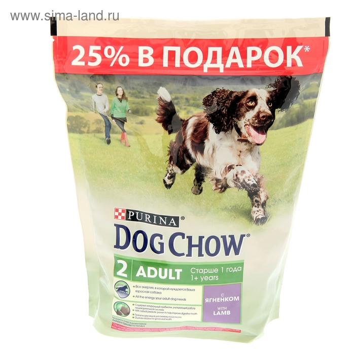 Акция! Сухой корм DOG CHOW для собак, ягненок, 600+200 г - Фото 1