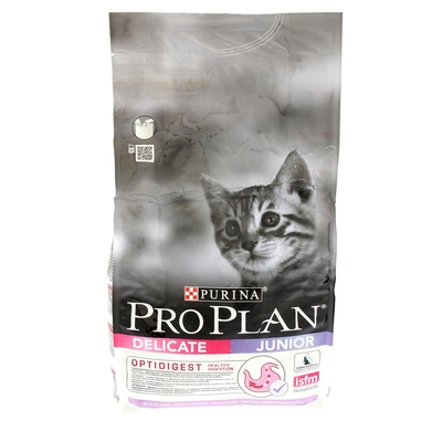 Сухой корм PRO PLAN для котят с чувствительным пищеварением, индейка, 1.5 кг