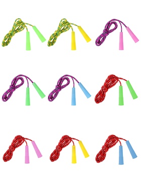 Скакалка детская, 2.2 м, регулируемая, нейлоновый трос, цвет МИКС 1473372