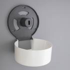 Диспенсер для туалетной бумаги, 26×28×13 см, втулка 6,8 см, пластик, цвет белый - Фото 5