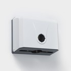 Диспенсер для бумажных полотенец в листах, 26×12×22 см, белый - Фото 4