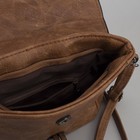 Сумка женская "Сара", 1 отдел, 1 наружный карман, регулируемый ремень, коричневая - Фото 5