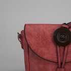Сумка женская "Сара", 1 отдел, 1 наружный карман, регулируемый ремень, красная - Фото 4