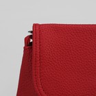 Сумка женская, 1 отдел, наружный карман, длинный ремень, цвет бордовый - Фото 4