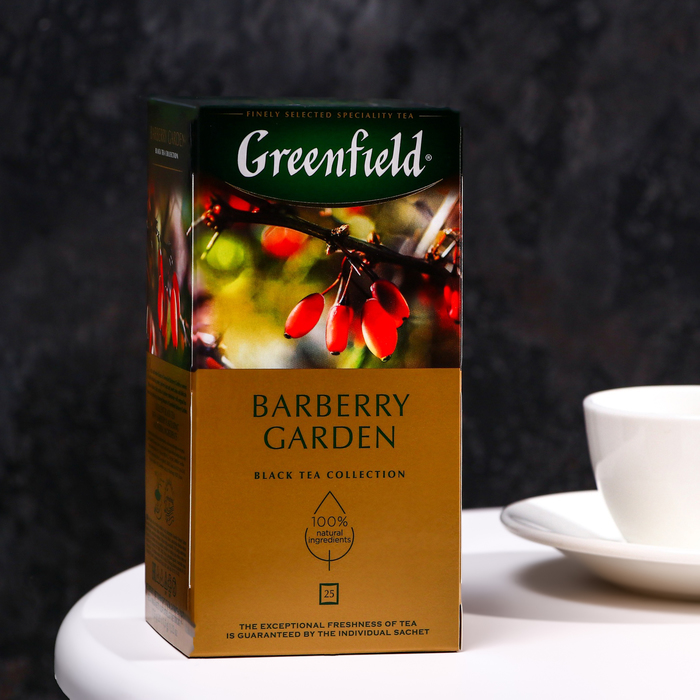 Чай Гринфилд Barberry Garden black tea 25п*1,5 гр. - Фото 1