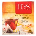 Чай Tess пирамидки Limoncini Biscuit, black tea, 20п*1,8 гр. - Фото 2