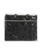 Портфель 1 отделение А4, текстильный, на молнии, с ручками, с карманом, чёрный 1404044