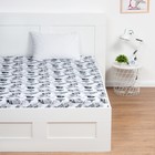 Простыня 1,5 сп «Время побеждать» Тачки 150х214 см 100% хлопок, поплин 125 г/м2 - Фото 1