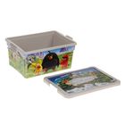 Ящик для игрушек с аппликацией Angry birds с крышкой, 8,4 л, цвет бежевый - Фото 2