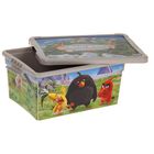 Ящик для игрушек с аппликацией Angry birds с крышкой, 8,4 л, цвет бежевый - Фото 3