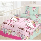 Детское постельное бельё HELLO KITTY, рисунок 81/82 детское, размер 115х147 см, 100х150 см, 40х60 см-1 шт., бязь, 120 г/м2 - Фото 1