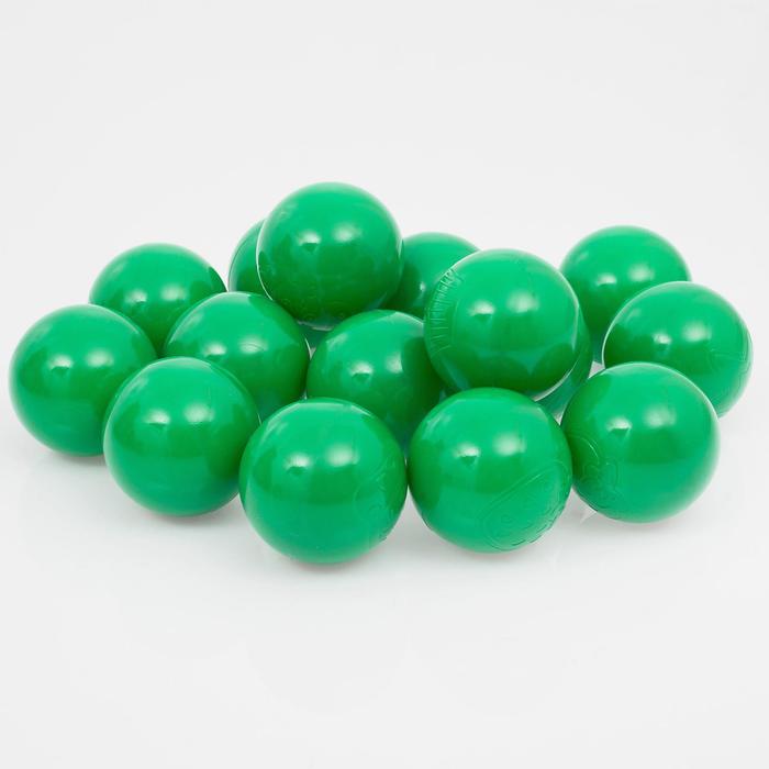 Шарики для сухого бассейна с рисунком, диаметр шара 7,5 см, набор 500 штук, цвет зелёный - фото 1906818349