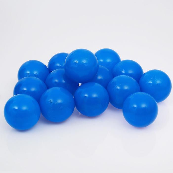 Шарики для сухого бассейна с рисунком, диаметр шара 7,5 см, набор 500 штук, цвет синий - фото 1906818350