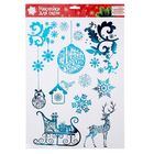 Наклейка для окон «Новогодняя история», многоразовая, 33 × 50,5 см - Фото 2