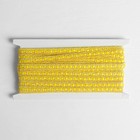 Тесьма декоративная с ленточкой, ширина 1см, длина 10±1м, цвет жёлтый - Фото 4
