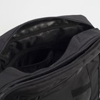 Сумка молодёжная на молнии, 2 отдела, 1 наружный карман, чёрный/серый - Фото 5