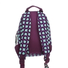 Рюкзак молодёжный на молнии "Круги", 1 отдел, 1 наружный карман, фиолетовый/бирюзовый - Фото 3