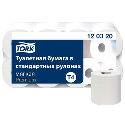 Туалетная бумага Tork в стандартных рулонах (T4), 184 листа - Фото 1