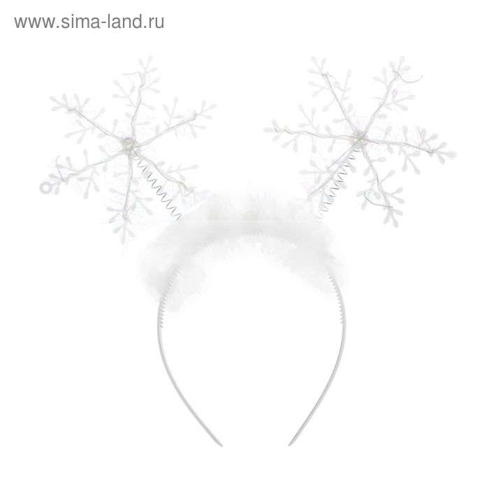 Карнавальный ободок «Снежинки» - Фото 1